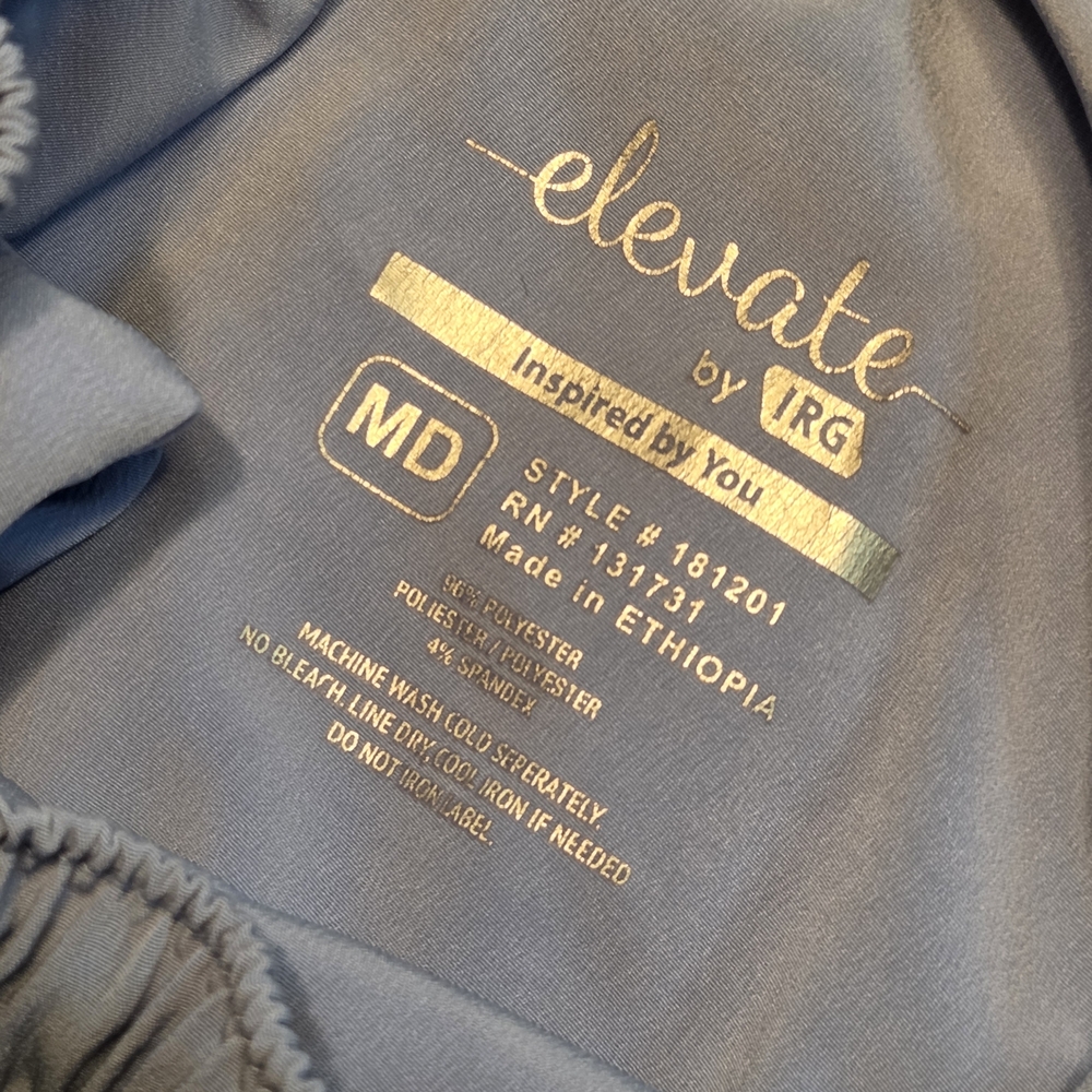 Elevate IRG: Women's full elastic Scrubs Pant...CIEL BLUE ...Size M - Picture 9 of 9